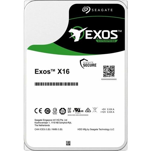 Жесткий диск Seagate Exos X16 12 Тб 3756000₽