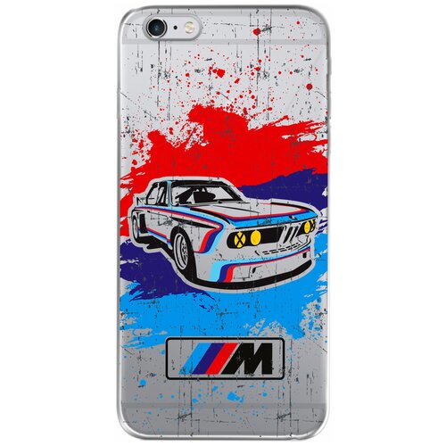 Силиконовый чехол Mcover на Apple iPhone 6 Plus / iPhone 6S Plus с рисунком BMW M силиконовый чехол mcover на apple iphone 6 plus iphone 6s plus с рисунком диета