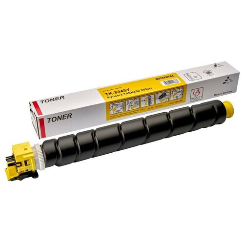 Лазерный картридж Integral TK-8345Y желтый ресурс 12000 страниц для принтеров Kyocera