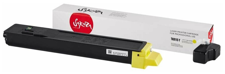 Картридж TK-8115Y для Kyocera Ecosys M8124cidn, M8130cidn Sakura желтый