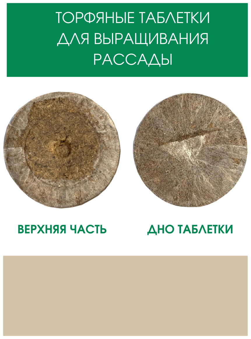 Торфяные таблетки для выращивания рассады JIFFY-7 (ДЖИФФИ-7) PLA D-33 мм, 100 шт. - фотография № 2