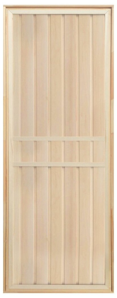 Дверь глухая липа (коробка осина) 1900х700 - фотография № 1