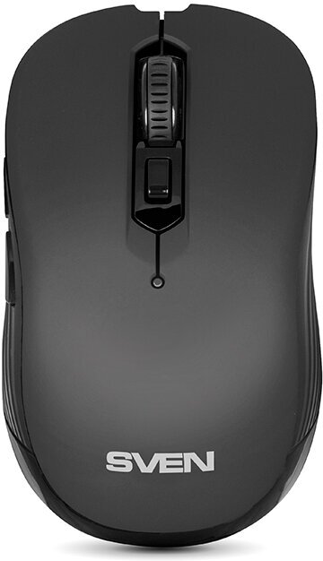 Беспроводная мышь RX-560SW чёрная (бесшумн. кл. 5+1кл. 800-1600DPI, Soft Touch, блист)