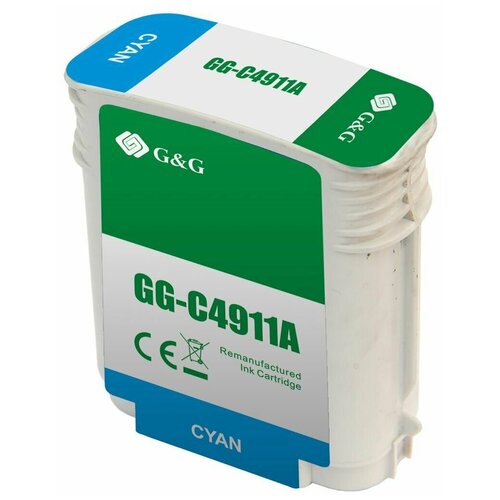 Картридж G&G GG-C4911A (HP 82 - C4911AE) голубой 72 мл