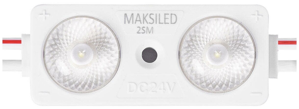 Светодиодный модуль MAKSILED 0.96Вт, 24В, IP67, SMD2835 2LED, 160лм, нейтральный белый, 40 шт./упаковка ML-M2SM-L-2835-NW-24V - фотография № 4