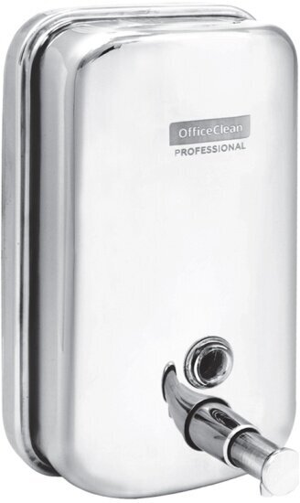 Дозатор для жидкого мыла Officeclean Professional, наливной, механический, нержавеющая сталь, 1 л