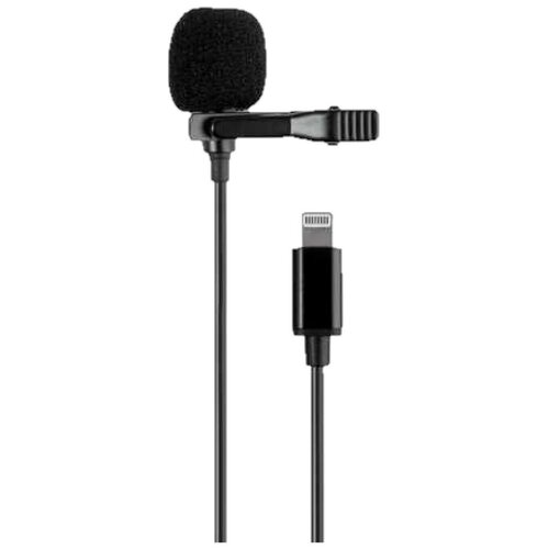 Микрофон Lavalier CQ021 петличка4мLightning черный 25000₽