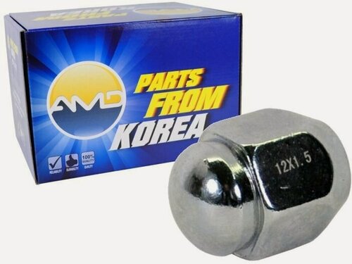 Изображение товара Гайка колесная 52950-14140 AMD. HDKR52 (диск алюм) AMD HYUNDAI (Solaris RB) (2010-) (Creta) (2016-) KIA (Rio UB) (2011-)