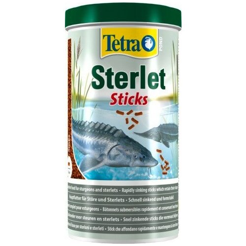 Корм для осетровых рыб Tetra Pond Sterlet Sticks 1 л, палочки для прудовых рыб от 15 см