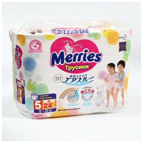 Трусики-подгузники Merries, размер XL, 24 шт.