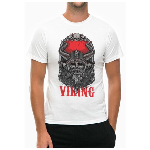 Футболка Viking Corpse Bone Zombie Small White