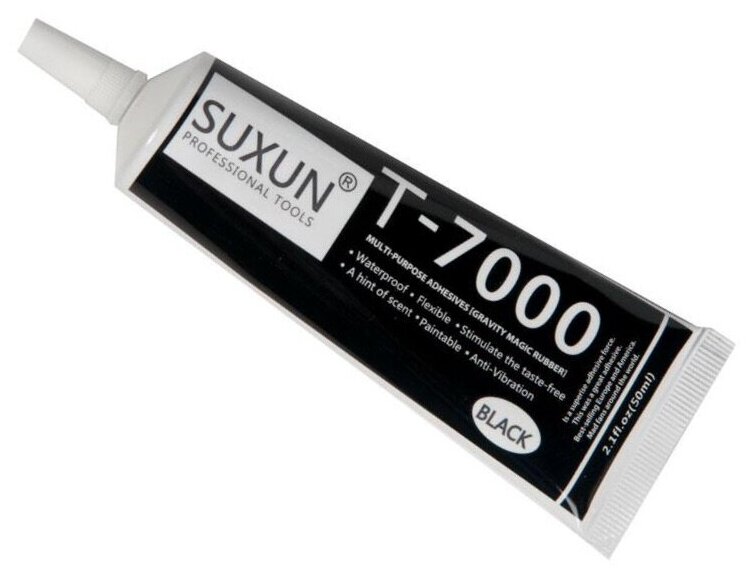 фото Клей герметик для проклейки тачскринов Т-7000 , черный, 50 мл, тюбик