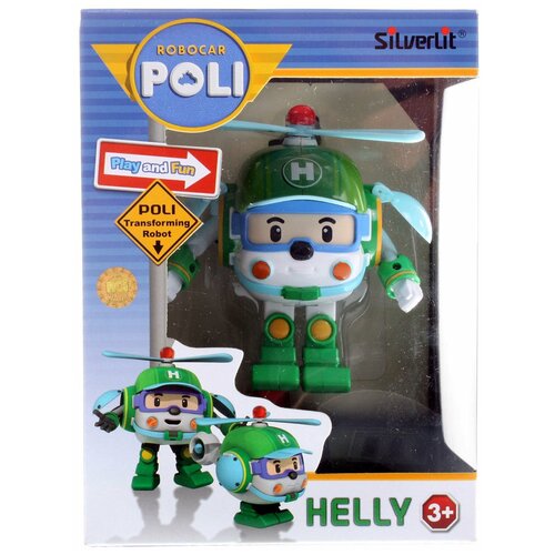 Робокар ПОЛИ, Робот - трансформер Хелли, зеленый, Robocar POLI Silverlit