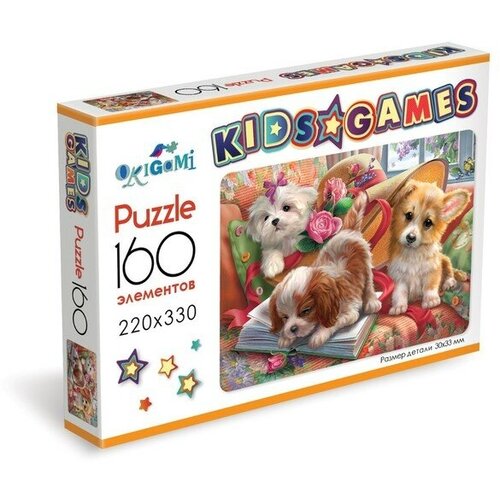 Пазл Kids games «Корги», 160 элементов пазл 160 эл kids games феи 07860