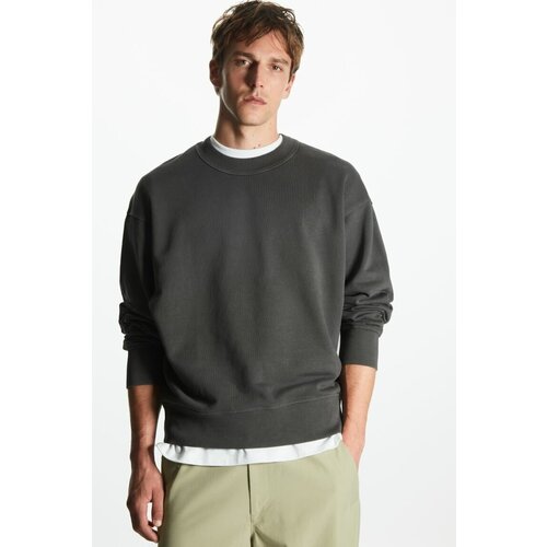 Толстовка релаксированного кроя С высоким воротником - черный - S