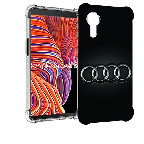 Чехол MyPads ауди audi 2 для Samsung Galaxy Xcover 5 задняя-панель-накладка-бампер