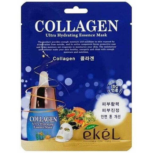 Тканевая маска для лица с коллагеном Ekel Collagen Ultra Hydrating Essence Mask, 25 г