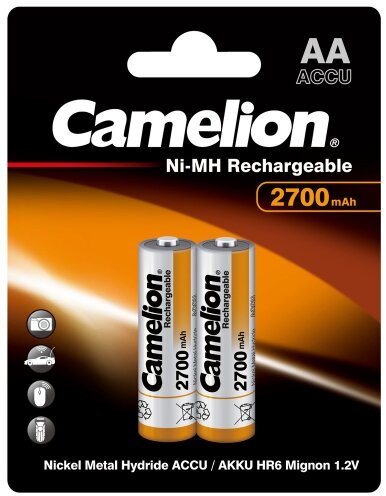 Аккумулятор Camelion AA LR6 2700 mAh (уп 2 шт)