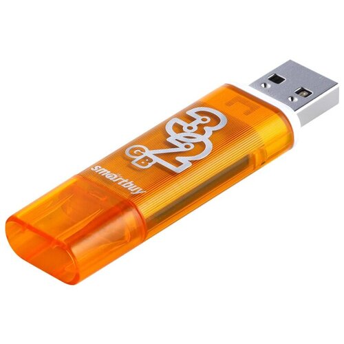 Комплект 2 штук, Флеш-память Smartbuy UFD 32GB Glossy series Orange (SB32GBGS-Or)