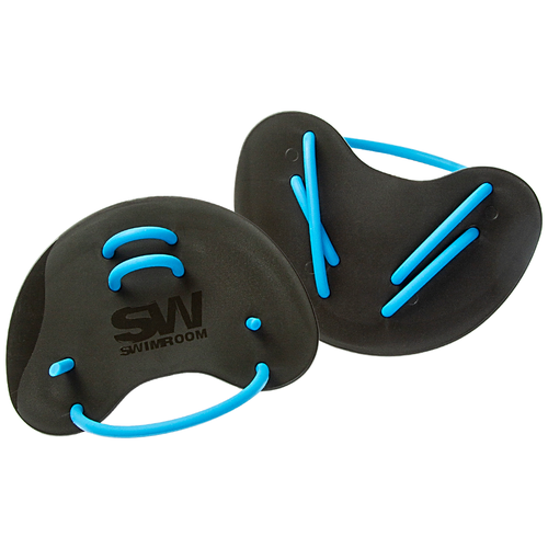 фото Пальчиковые лопатки для плавания swimroom "finger paddles", цвет черный с синим