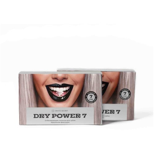 Полоски White Secret Dry Power 7, короткий курс супермощного отбеливания