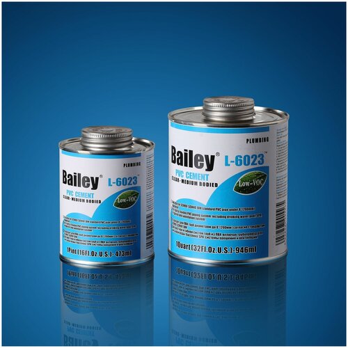 bailey d gandhi Клей для труб ПВХ Bailey L-6023, 237 мл