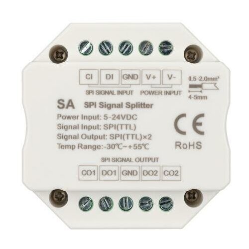 Arlight Усилитель SMART-SPI (12-24V, 2 output) (IP20 Пластик, 5 лет) 028419 (7 шт.)