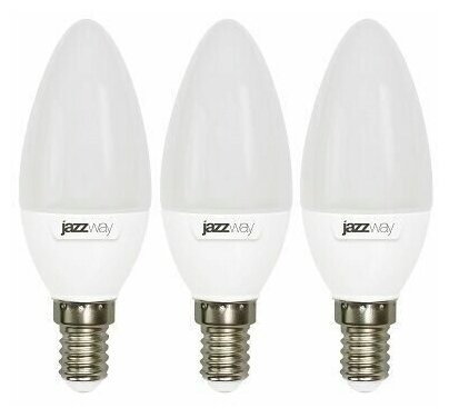 Лампа светодиодная PLED-SP C37 11w E14 3000K 230/50 5019157 Jazzway (3 шт) - фотография № 2