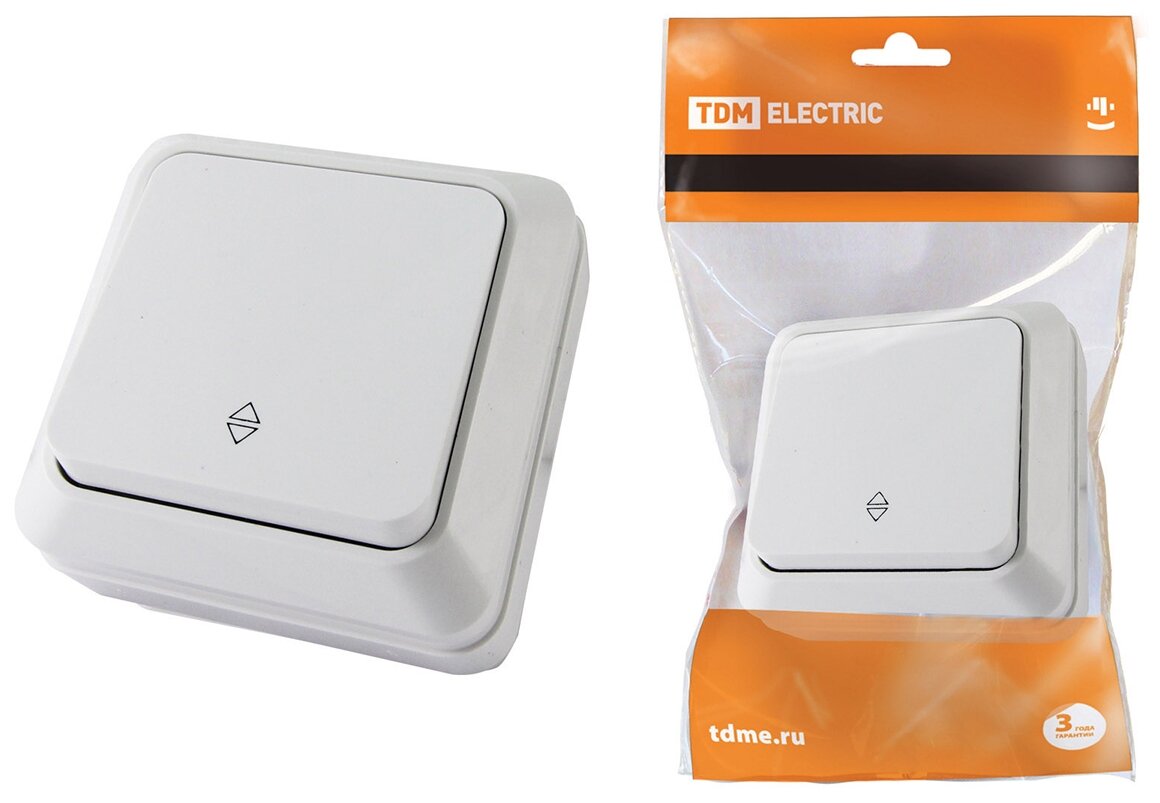 фото Выключатель TDM ELECTRIC Ладога SQ1801-0005 Ладога, 10 А