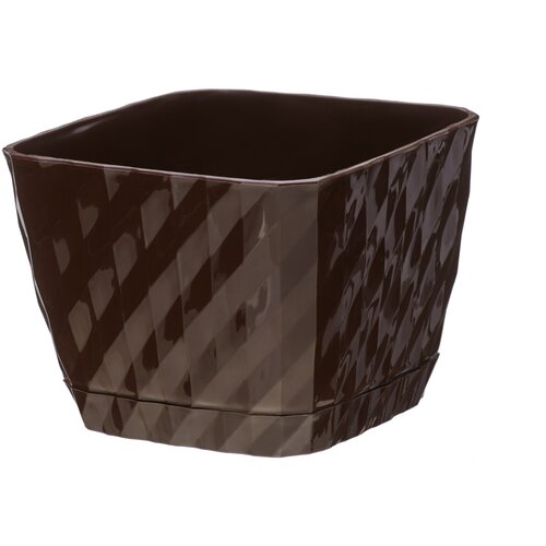 Кашпо Классика пластик шоколадный 4,5л Ангарск