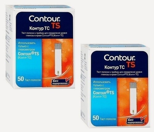Изображение товара Контур ТС тест-полоски д/глюкометра N50х2