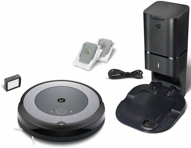 Робот-пылесос IROBOT Roomba i3+, серый/черный [i355840plus_rnd] - фото №14