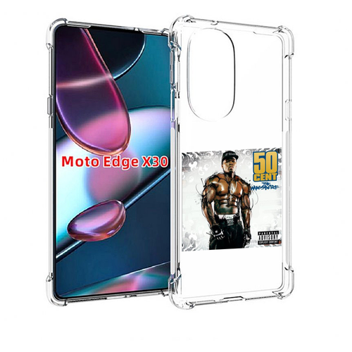 Чехол MyPads 50 Cent - The Massacre для Motorola Moto Edge X30 задняя-панель-накладка-бампер