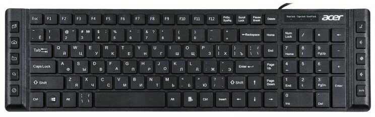 Acer OKW010 ZL. KBDEE.002 Keyboard USB slim Multimedia black