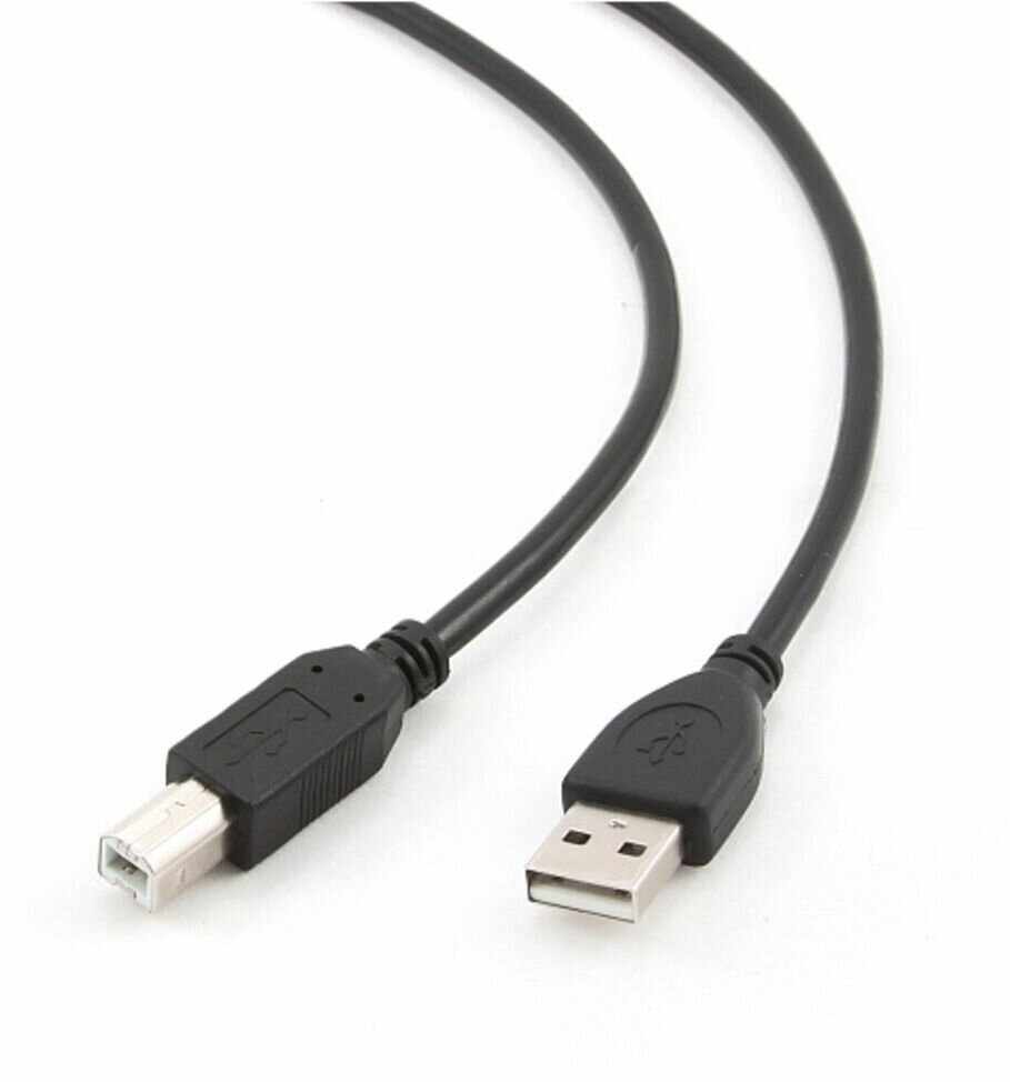 Кабель интерфейсный USB 2.0 Filum FL-CPro-U2-AM-BM-1.8M 1.8 м, черный, разъемы: USB A male-USB B male, пакет