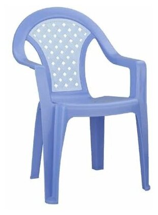 Кресло детское Плетенка (синий) Альтернатива /М2606 - фотография № 3