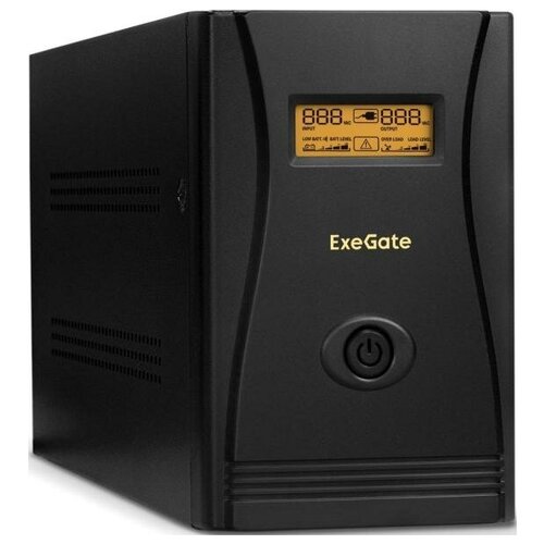 интерактивный ибп exegate specialpro smart llb 650 lcd ex292770rus черный 360 вт Exegate EP285501RUS ИБП ExeGate SpecialPro Smart LLB-1500. LCD. AVR. C13. RJ <1500VA/950W, LCD, AVR, 6*IEC-C13, RJ45/11, Black>