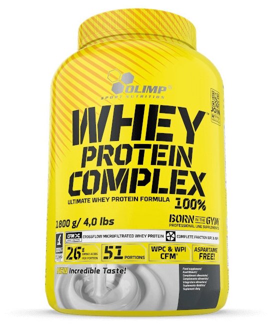 Olimp Nutrition, Whey Protein Complex 100%, 1800г (Ваниль)