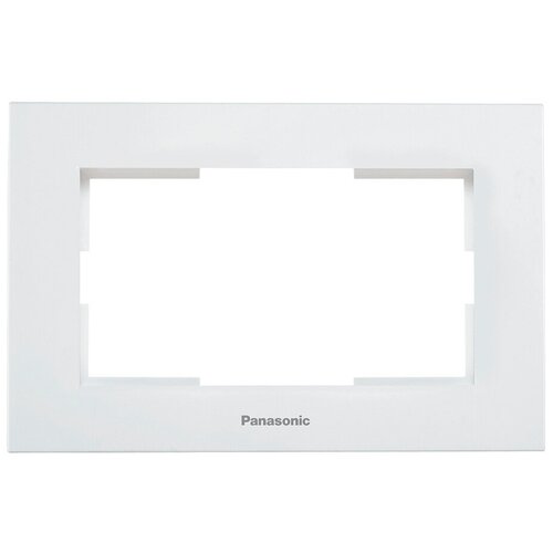 Рамка Panasonic Karre Plus WKTF08092WH-RU декоративная 2x пластик белый (упак.:1шт)