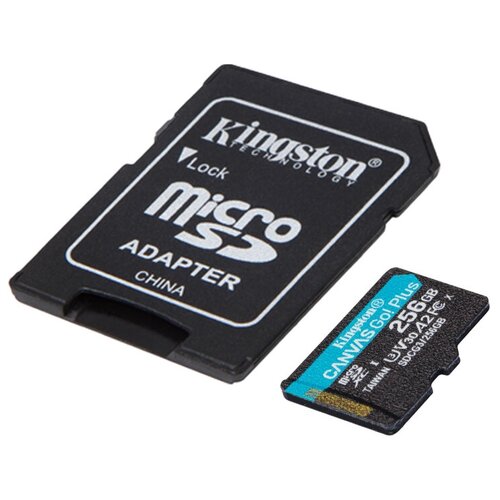 Карта памяти Kingston Canvas Go! Plus microSDXC UHS-I Cl10+ад (SDCG3/256Gb)