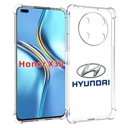 Чехол MyPads hyundai-4 мужской для Honor X30 / Magic4 Lite 5G задняя-панель-накладка-бампер