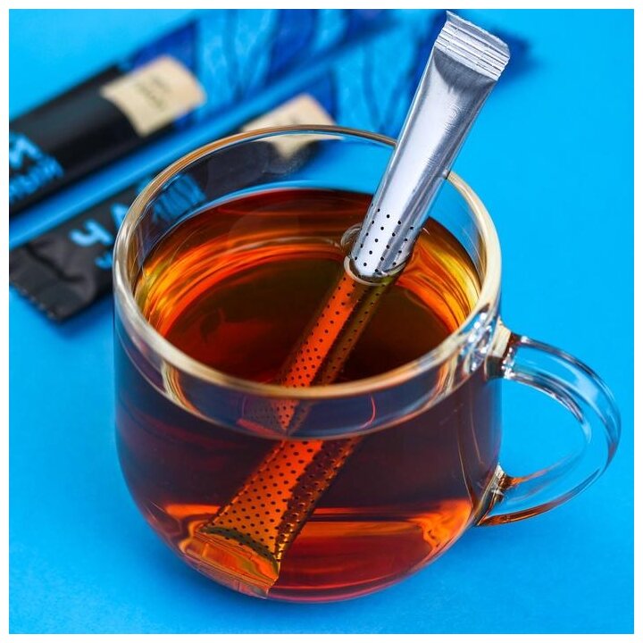 Чай чёрный в стиках «Согревайся в новом году», вкус: бергамот, 15 шт. х 2 г. - фотография № 2