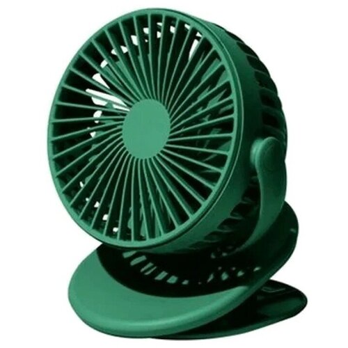 Портативный вентилятор на клипсе Xiaomi (Mi) SOLOVE clip electric fan 2000mAh 3 Speed Type-C (F3 Green) русская версия!!, светло-зеленый