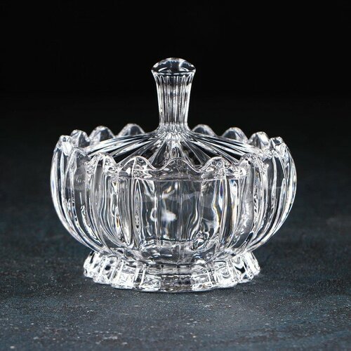 Сахарница стеклянная Доляна Любава 250 мл10105 см 796₽