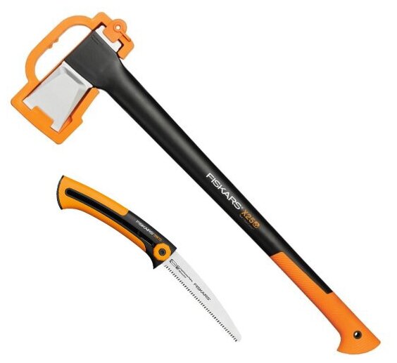 Набор Fiskars 1025437 (топор Х25, пила садовая малая SW 73) - фотография № 16