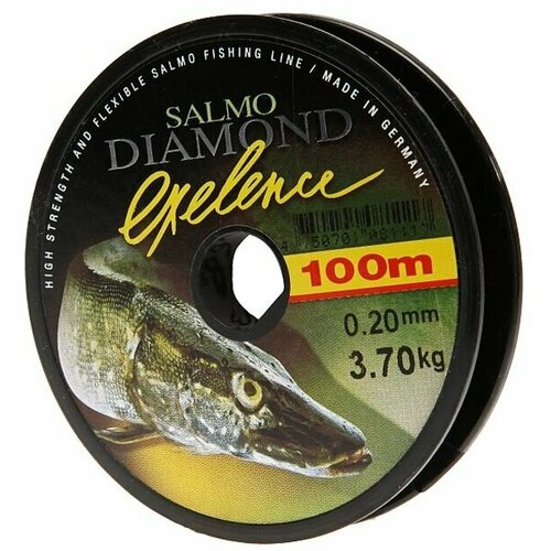 Монофильная леска для рыбалки / рыболовная DIAMOND Exelence (Salmo), 100м, 0.17мм