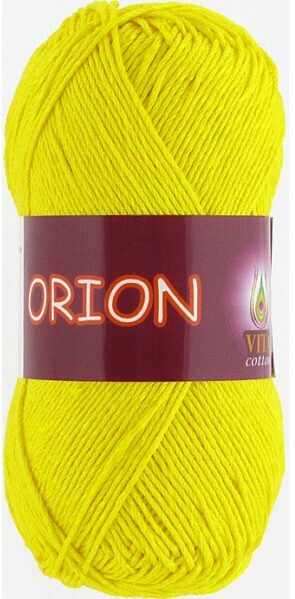 Пряжа Vita cotton Orion желтый (4575), 77%хлопок мерсеризованный/23%вискоза, 170м, 50г, 1шт