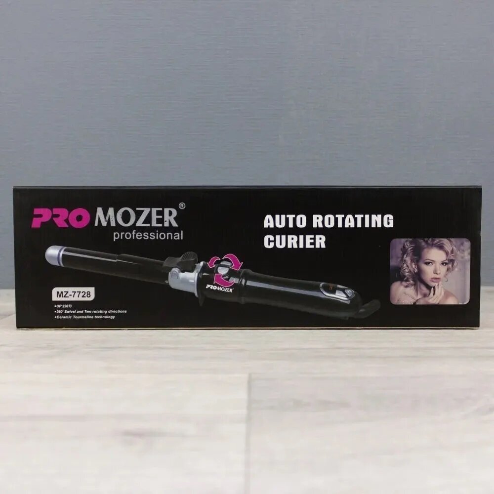 ProMozer/Автоматическая плойка для завивки волос d25 мм MZ-7728-25/керамика-турмалиновое покрытие/регулировка температуры 100-220 С - фотография № 6
