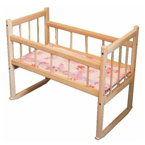 кроватка качалка для кукол деревянная Кроватка-качалка для кукол деревянная