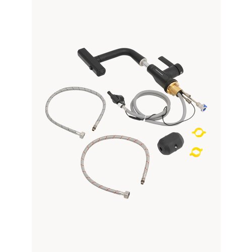 Смеситель Venice Smart с гибким изливом LED-дисплеем и 3 режимами Черный цвет 7490₽